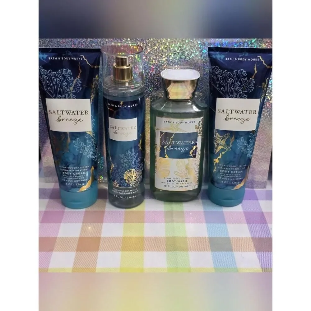 Bath-body-works Blue and Gold Bath-and-body